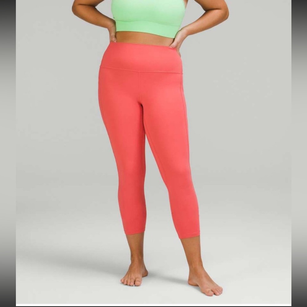 Lululemon Align High-Rise Pant with Pockets 25" Pale Raspberry sz 6 Double lined